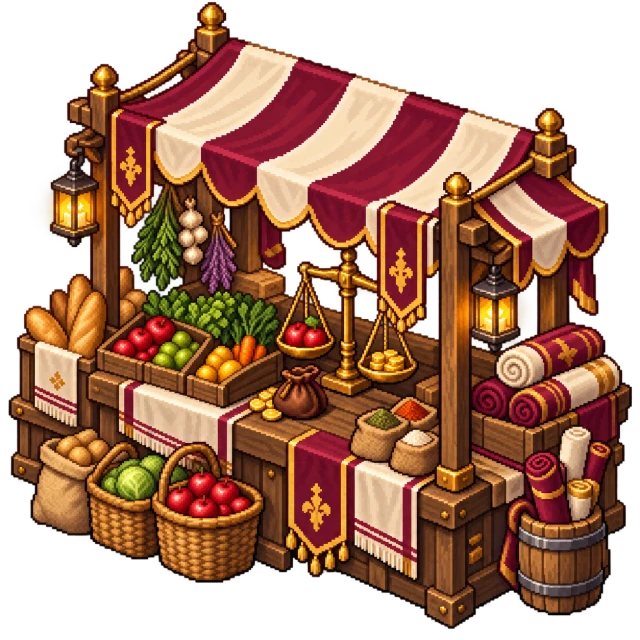 Acheter et vendre au marché de Valoria